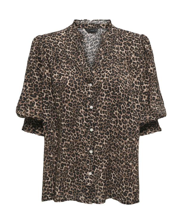 Regular Fit Shirt Collar 3/4 Sleeves (3/4) Vrouwelijk overhemd met normale pasvorm en 3/4 mouwen