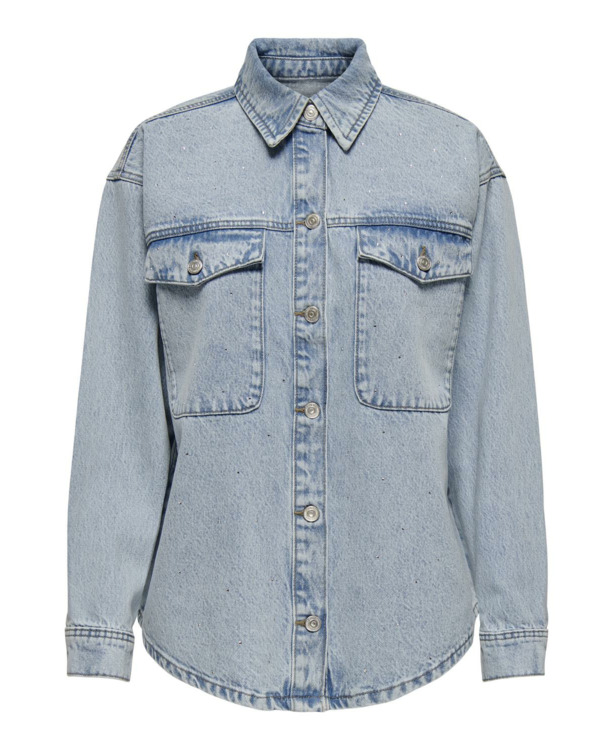 Spread Collar Long Sleeves (L/S) Spijkerjack met lange mouwen en verlaagde schouders
