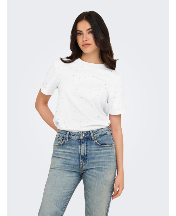 ONLMONJA S/S STUDS TEE JRS