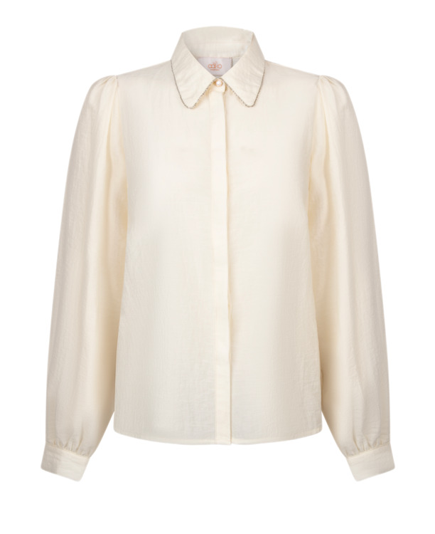 Aaiko Dames Top Ecru Tencel Nylontop