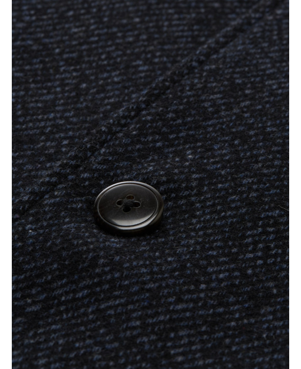 Wollen jas met reverskraag