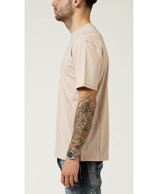 MY BRAND CHEST LOGO CAMEL T-SHIRT