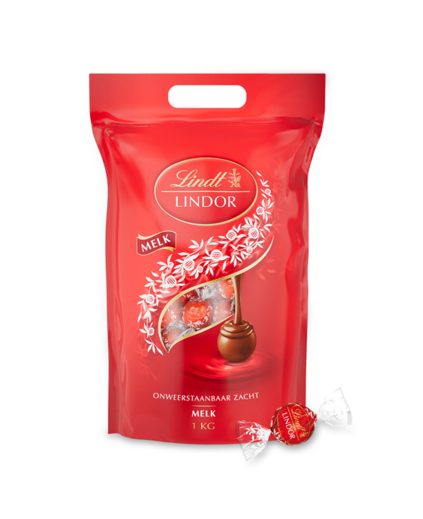 Lindt LINDOR Melkchocolade bonbons 1000g