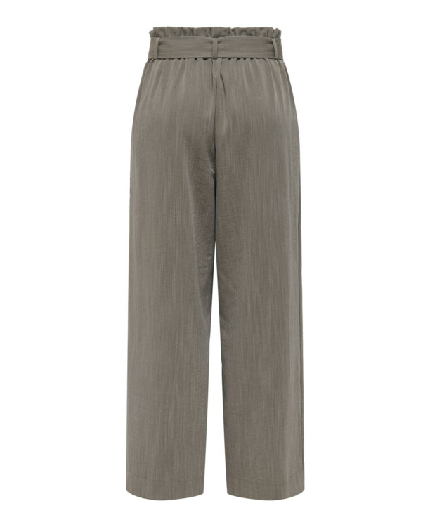 Flared Fit Paperbag broek met riem