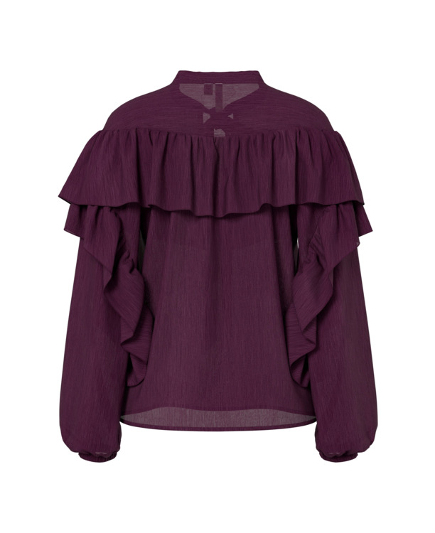 HDMELISA RUFFLE LS BLOUSE