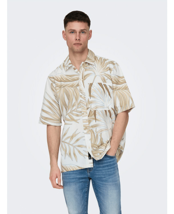 Relaxed Fit Shirt Collar Short Sleeves (S/S) Overhemd