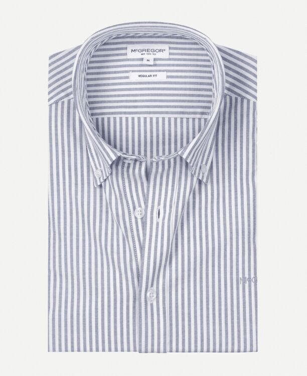 Stretch Oxford Shirt Big Stripe
