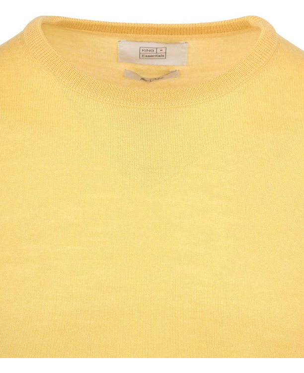 King Essentials The John Pullover Merino Geel
