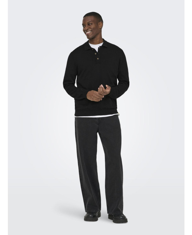 Polo met lange mouwen (L/S) met normale pasvorm Heren