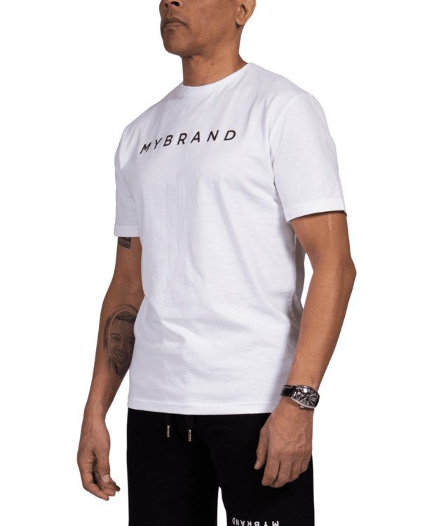 MYBRAND Signature Series: Klassieke Logo T-shirt HEREN