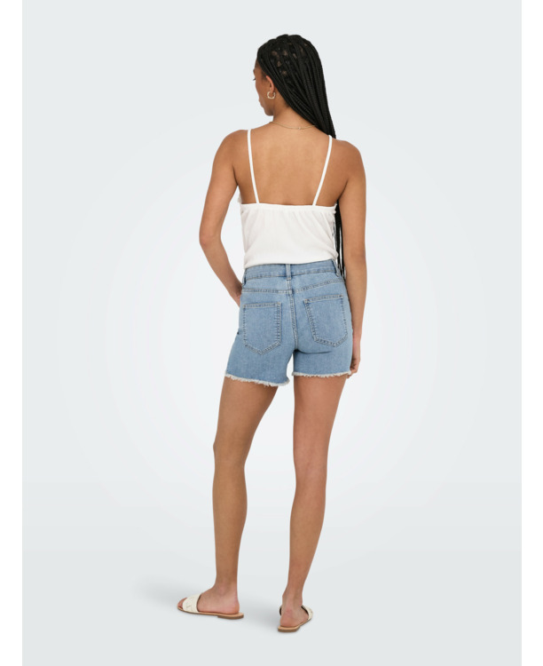 ONLJOSIE MID WAIST RW SHORTS DNM BO
