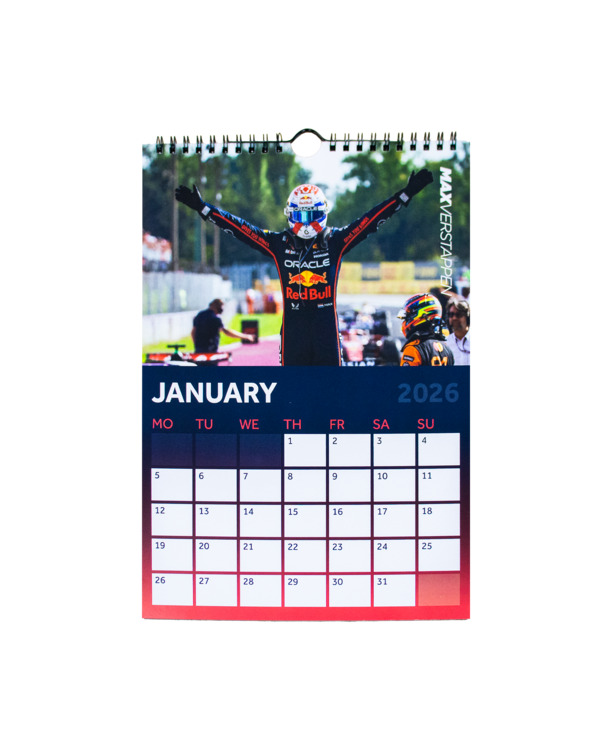 Jaarkalender 2026 - Max Verstappen