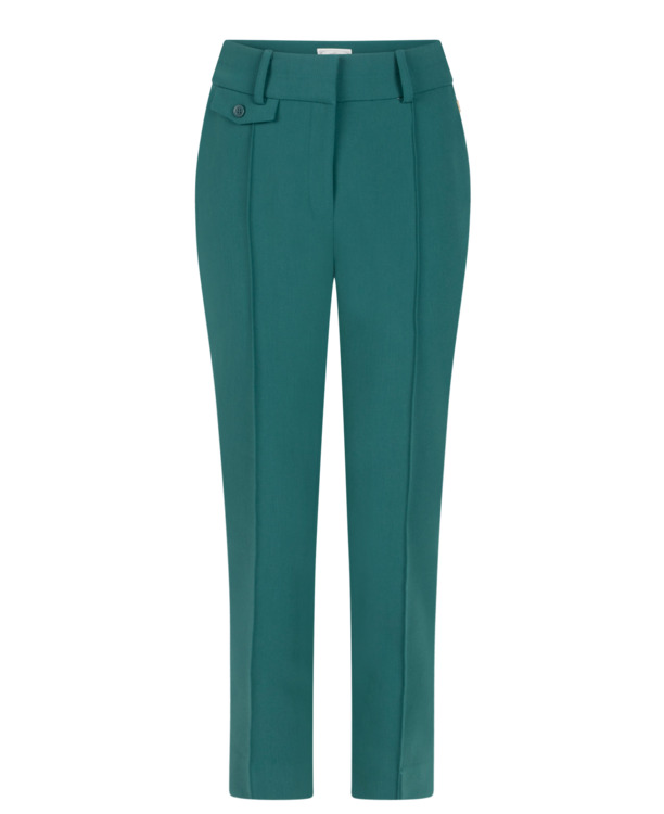 Aaiko Dames Donkere Zand Broek Viscose Elastaan