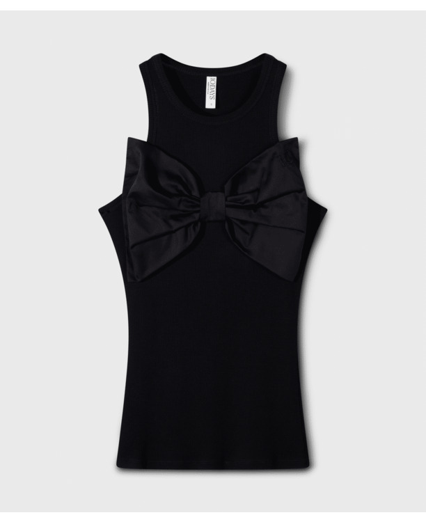 10DAYS Dames tanktop met strik 100% katoen