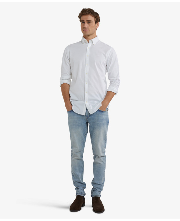 Stretch Pique Shirt Heren