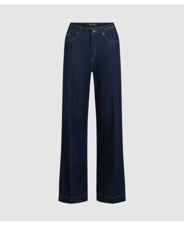 WIDE LEG RINSE JEANS