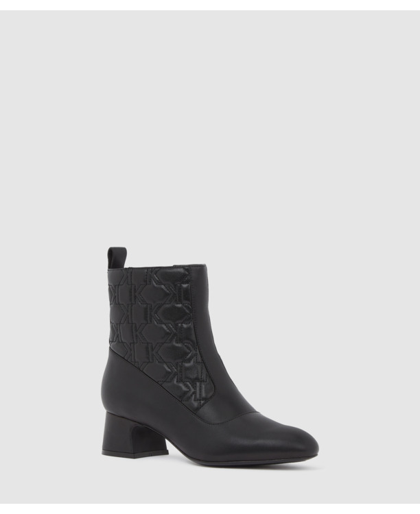 MONOGRAM ANKLE MID BOOTS