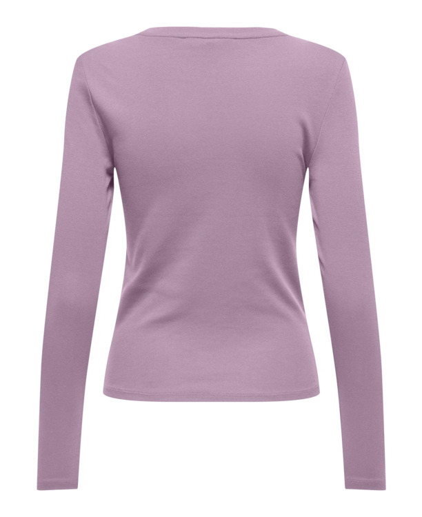 Tight Fit O-Neck Long Sleeves (L/S) Basic top met ronde hals en lange mouwen voor jeugdige vrouwen