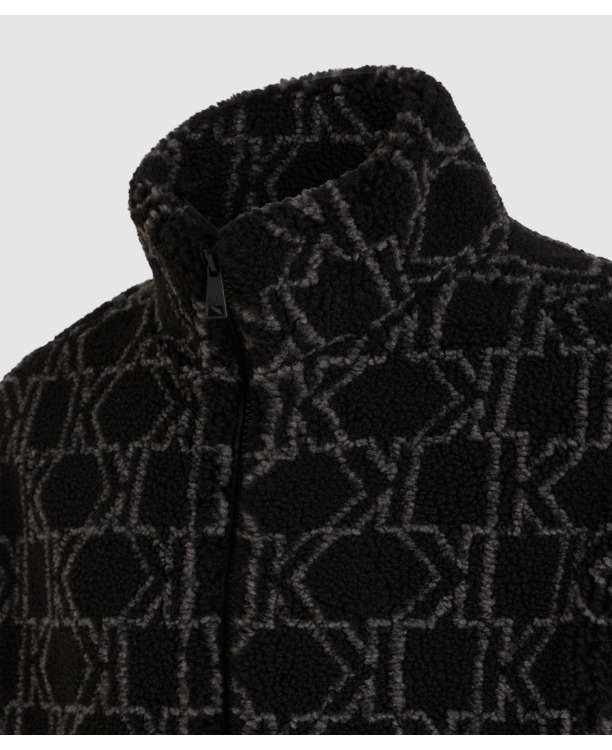 MONO JACQUARD FLEECE JACKET