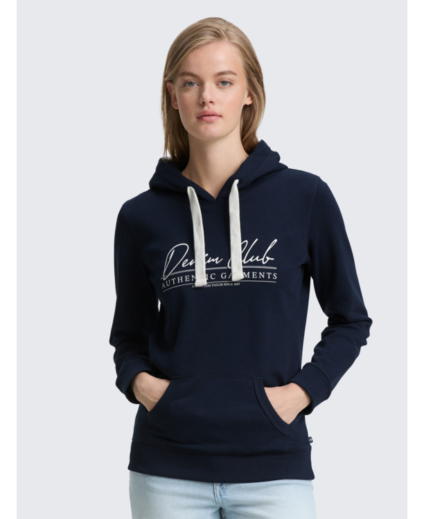 Hoodie met logo-opdruk