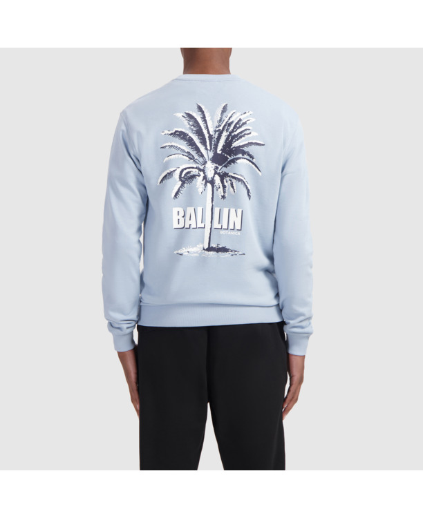 Tweekleurige Palm Sweater 100% Katoen Mannen