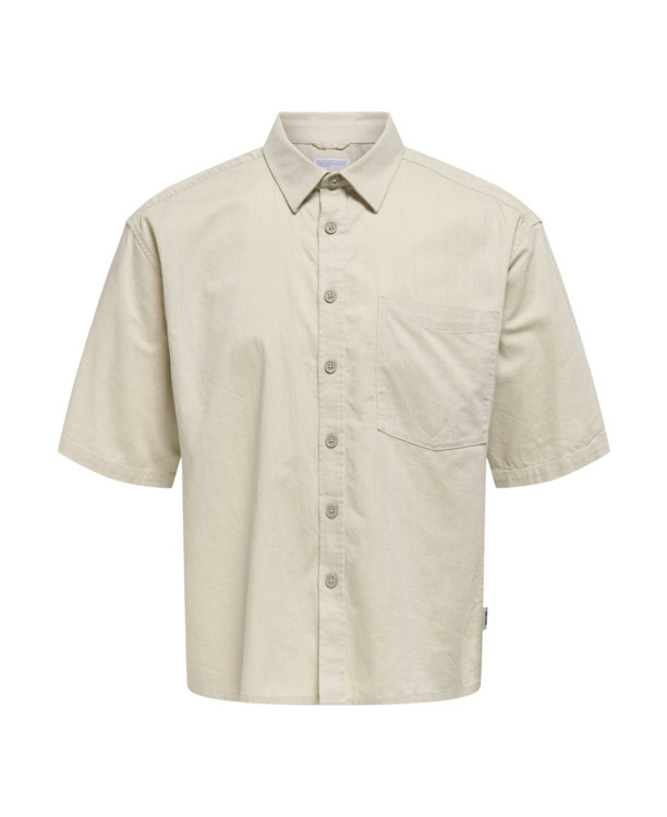 Relaxed Fit Button Down Collar Long Sleeves (L/S) - Relaxed fit overhemd met button-down kraag Heren