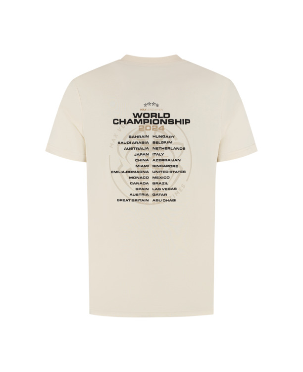 Kids - World Champion 2024 T-shirt - Off White - Max Verstappen