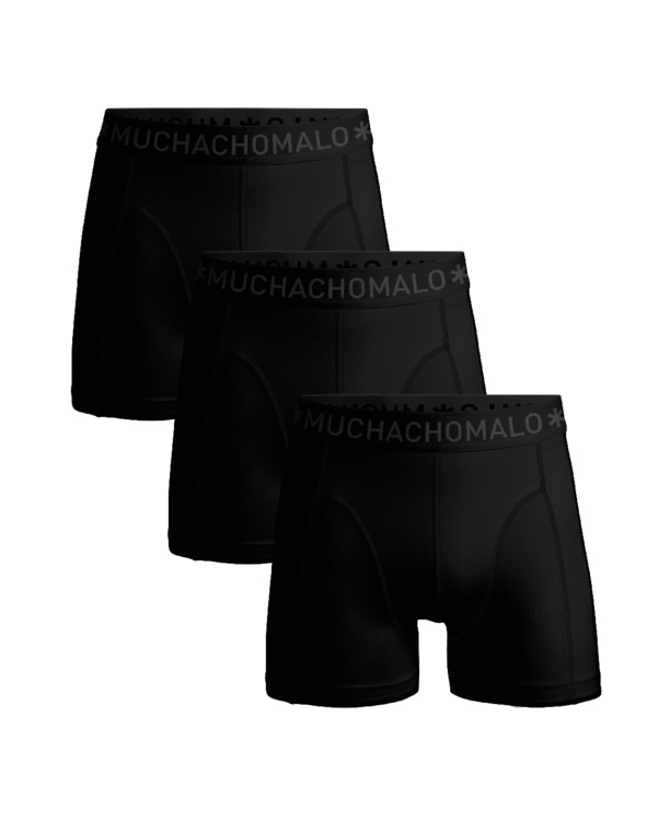 Heren 3-Pack Boxershorts Effen Black