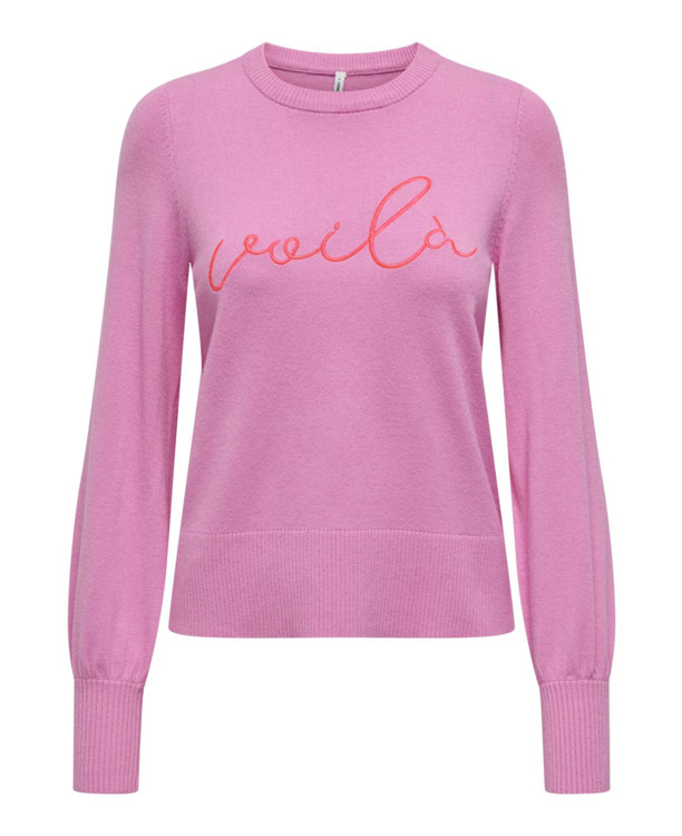 ONLIBI LS EMB O-NECK CC KNT