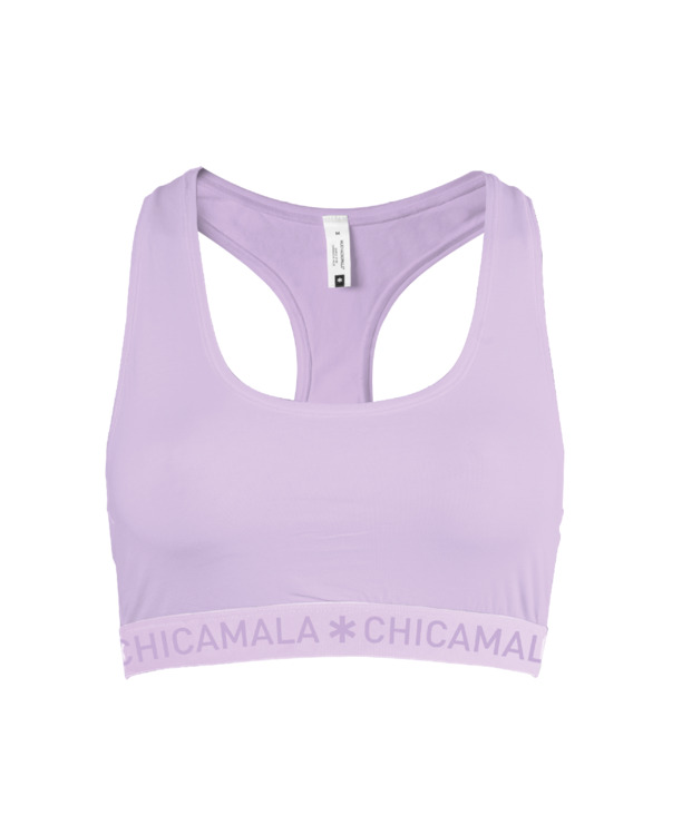 Dames 1-pack racer back effen Pink