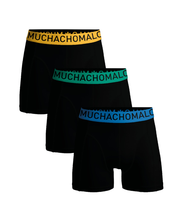 Heren 3-pack Boxershorts Microvezel Effen Black