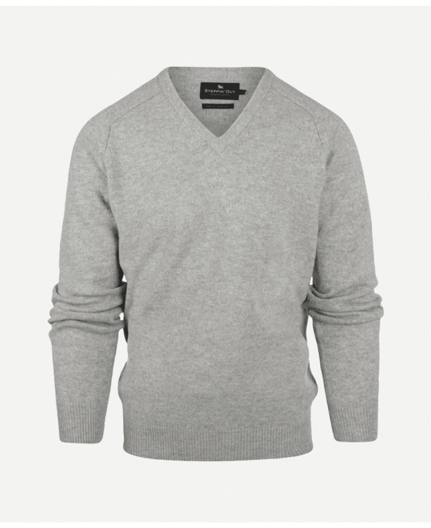 Lambswool V- neck Sweater