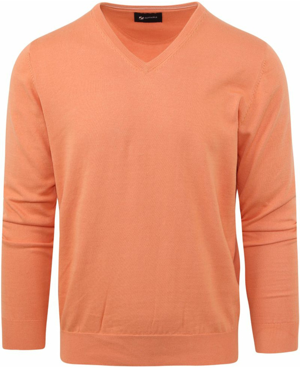 Suitable Pullover Vini V-Hals Oranje