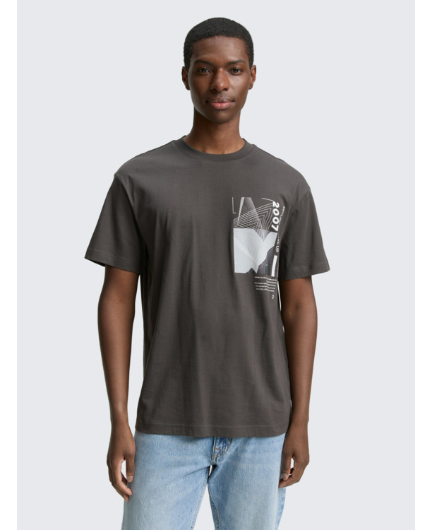 Ontspannen T-shirt met fotoprint