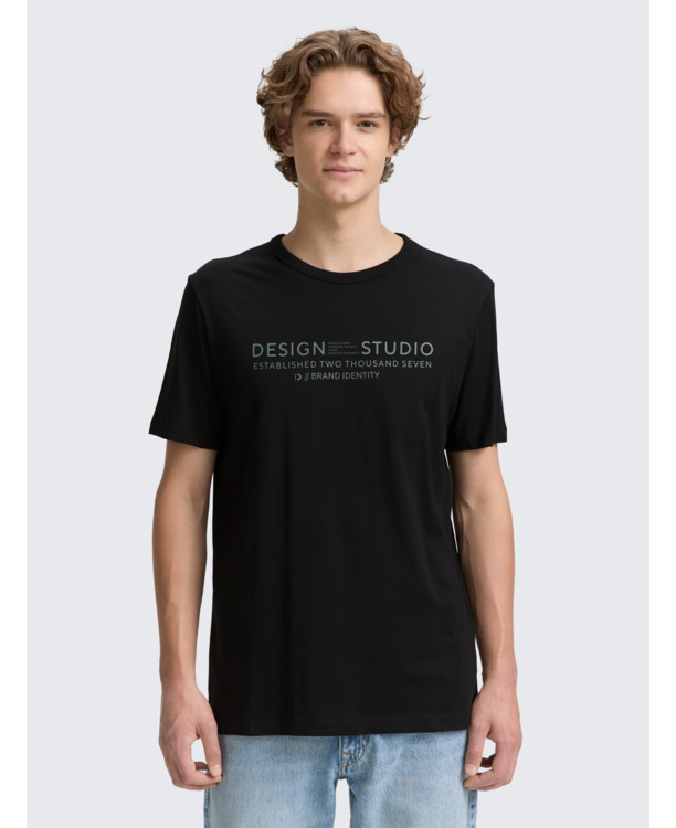 Basic T-shirt met logoprint