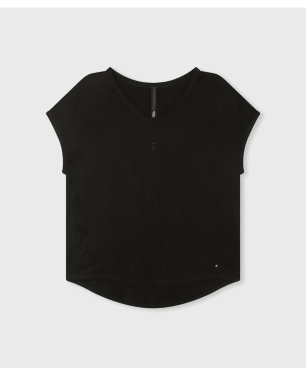 10DAYS Dames korte mouw t-shirt V-hals 100% biologisch katoen