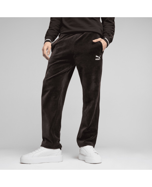 T7 Velour Track Pants PUMA Black