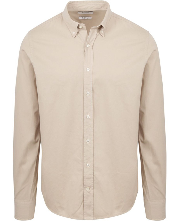 King Essentials The Tommy Overhemd Beige