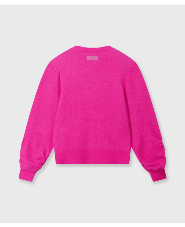 10DAYS Dames gebreide trui met pofmouwen alpaca mix