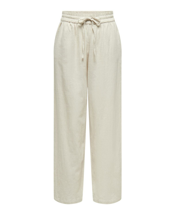 Regular Fit Basic elastische taillebroek met zijzakken