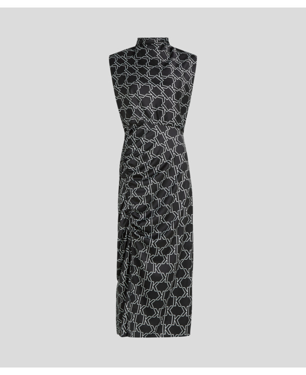 MONOGRAM PRINT FEMININE DRESS