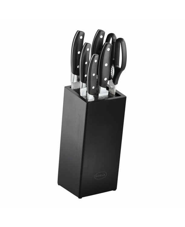 Knife block with bristles CUISINE 7 pcs.