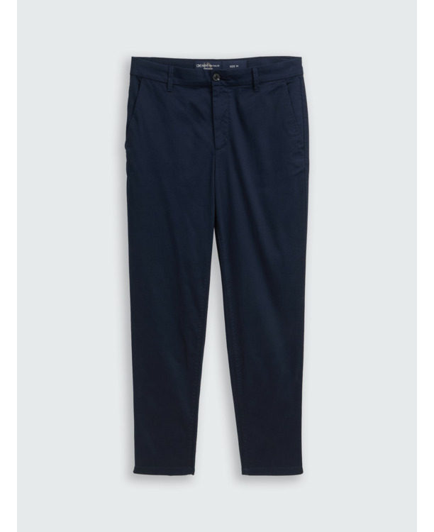 Regular fit chino broek met structuur