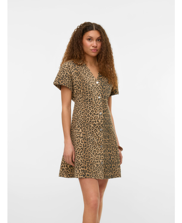 VMPENELOPE SS V-NECK SHORT DNM DRES