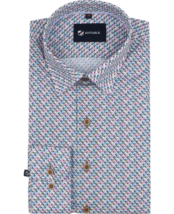 Suitable Overhemd Print Multicolour
