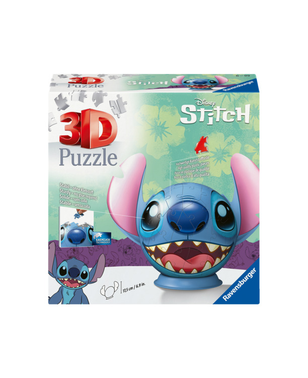 Ravensburger Disney Stitch met oren - 3D Puzzel 72 Stukjes