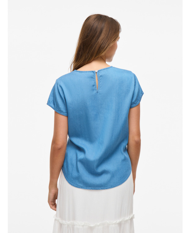 VIBISTA C/S O-NECK TOP - NOOS