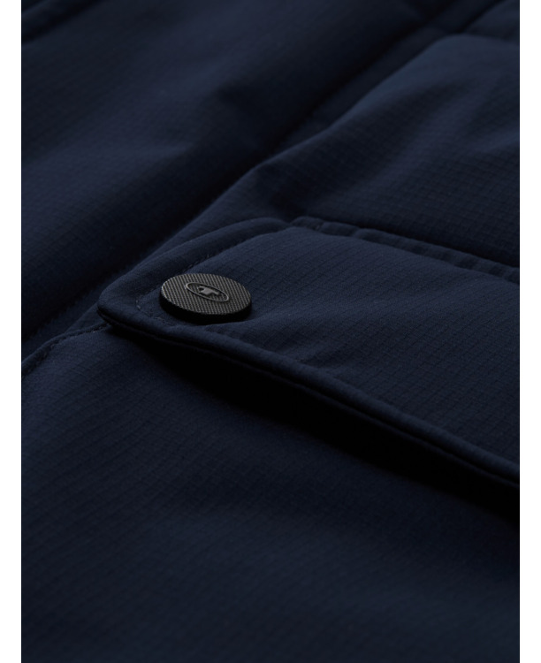 Puffer parka met afneembare capuchon