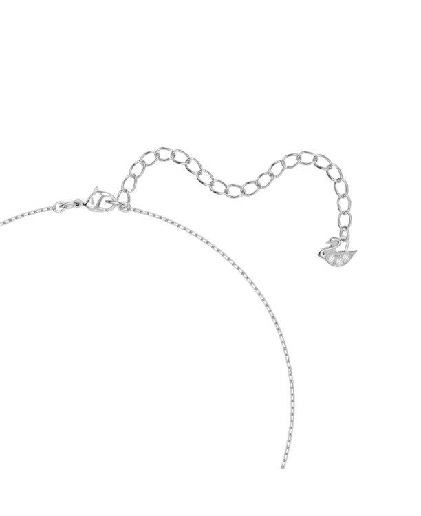 Una Sparkling Dc Necklace Rhodium shiny Arctic Blue White