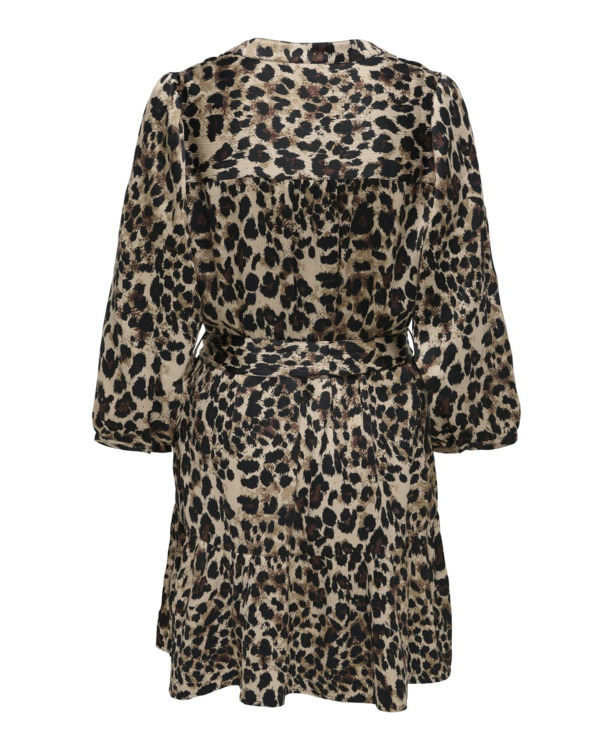 Regular Fit V-Neck Long Sleeves (L/S) Mini-jurk met riem